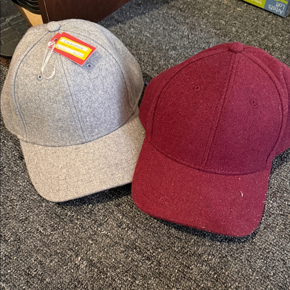 Target Gray and Burgundy Women's Caps